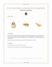 4.48 Ct. Precious Topaz from Brazil Appraisal