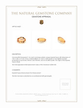 1.36 Ct. Imperial Topaz from Brazil Appraisal
