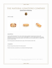 2.45 Ct. Yellowish Orange Precious Topaz from Brazil Appraisal