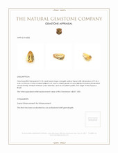 2.18 Ct. Topaz from Brazil Appraisal