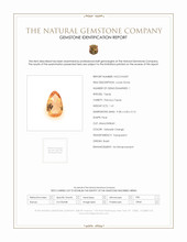1.41 Ct. Yellowish Orange Precious Topaz from Brazil Scan Report