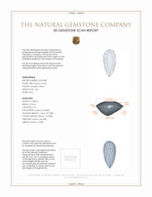 1.58 Ct. Precious Topaz from Brazil 3 D Scan Report
