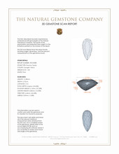 1.58 Ct. Precious Topaz from Brazil 3 D Scan Report