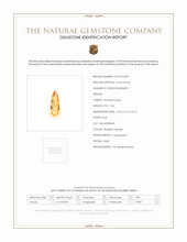 1.84 Ct. Orangish Yellow Precious Topaz from Brazil Scan Report