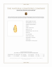 2.86 Ct. Imperial Topaz from Brazil Scan Report