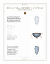 2.86 Ct. Precious Topaz from Brazil 3 D Scan Report
