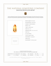 2.91 Ct. Reddish Orange Imperial Topaz from Brazil Scan Report