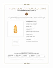 3.14 Ct. Orangish Yellow Precious Topaz from Brazil Scan Report