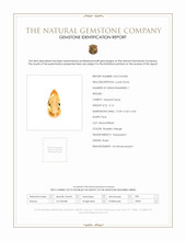 3.14 Ct. Imperial Topaz from Brazil Scan Report