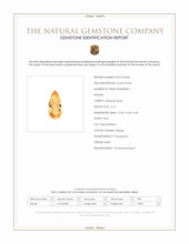 3.14 Ct. Imperial Topaz from Brazil Scan Report