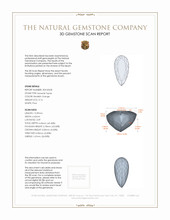 3.14 Ct. Imperial Topaz from Brazil 3 D Scan Report