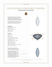 3.38 Ct. Topaz from Brazil 3 D Scan Report