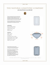 1.28 Ct. Imperial Topaz from Brazil 3 D Scan Report
