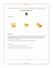 1.45 Ct. Precious Topaz from Brazil Appraisal