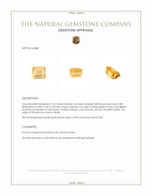 1.45 Ct. Precious Topaz from Brazil Appraisal