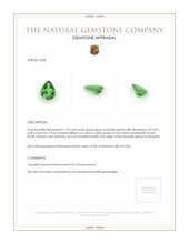 1.70 Ct. Tsavorite Garnet from Tanzania Appraisal