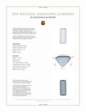 2.01 Ct. Imperial Topaz from Brazil 3 D Scan Report