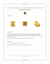 2.08 Ct. Precious Topaz from Brazil Appraisal