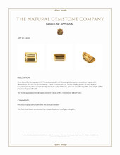 2.19 Ct. Golden Yellow Precious Topaz from Brazil Appraisal