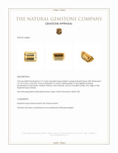 2.19 Ct. Imperial Topaz from Brazil Appraisal