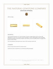 3.62 Ct. Orangish Yellow Precious Topaz from Brazil Appraisal