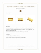 5.13 Ct. Precious Topaz from Brazil Appraisal