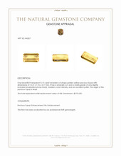 5.13 Ct. Precious Topaz from Brazil Appraisal