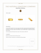 3.69 Ct. Orangish Yellow Precious Topaz from Brazil Appraisal