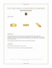 3.69 Ct. Precious Topaz from Brazil Appraisal