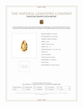 1.74 Ct. Brownish Orange Precious Topaz from Brazil Scan Report