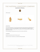 1.90 Ct. Brownish Orange Precious Topaz from Brazil Appraisal