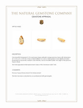 2.18 Ct. Yellowish Orange Precious Topaz from Brazil Appraisal