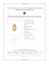 2.18 Ct. Yellowish Orange Precious Topaz from Brazil Scan Report