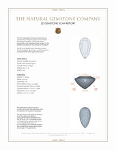 2.18 Ct. Imperial Topaz from Brazil 3 D Scan Report