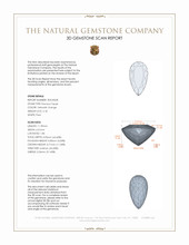 2.18 Ct. Precious Topaz from Brazil 3 D Scan Report