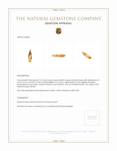 2.23 Ct. Imperial Topaz from Brazil Appraisal