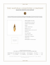 2.23 Ct. Imperial Topaz from Brazil Scan Report