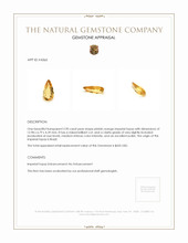 2.90 Ct. Imperial Topaz from Brazil Appraisal