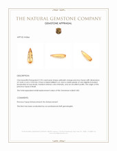 2.95 Ct. Precious Topaz from Brazil Appraisal