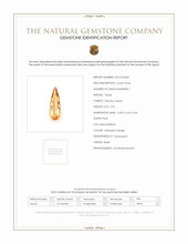 2.95 Ct. Yellowish Orange Precious Topaz from Brazil Scan Report