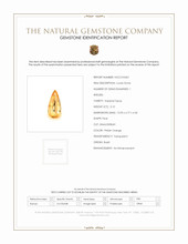 3.10 Ct. Imperial Topaz from Brazil Scan Report