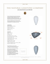 3.10 Ct. Topaz from Brazil 3 D Scan Report