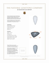 3.10 Ct. Imperial Topaz from Brazil 3 D Scan Report