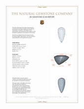 3.10 Ct. Precious Topaz from Brazil 3 D Scan Report