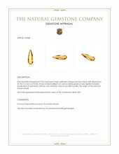 3.50 Ct. Precious Topaz from Brazil Appraisal