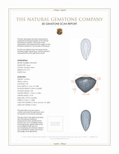 3.79 Ct. Topaz from Brazil 3 D Scan Report