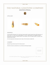 4.45 Ct. Imperial Topaz from Brazil Appraisal