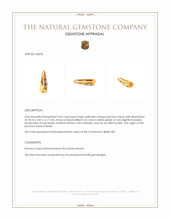 4.45 Ct. Precious Topaz from Brazil Appraisal