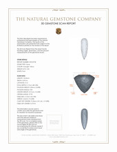 4.45 Ct. Topaz from Brazil 3 D Scan Report
