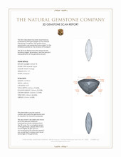 1.91 Ct. Imperial Topaz from Brazil 3 D Scan Report